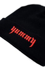 Load image into Gallery viewer, TaraYummy 'Yummy' Embroidered Black Beanie