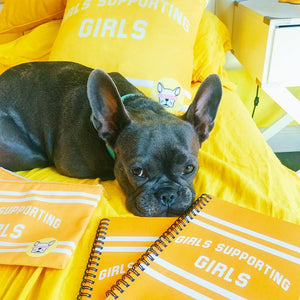 Adelaine Morin 'Girls Supporting Girls' Pillow
